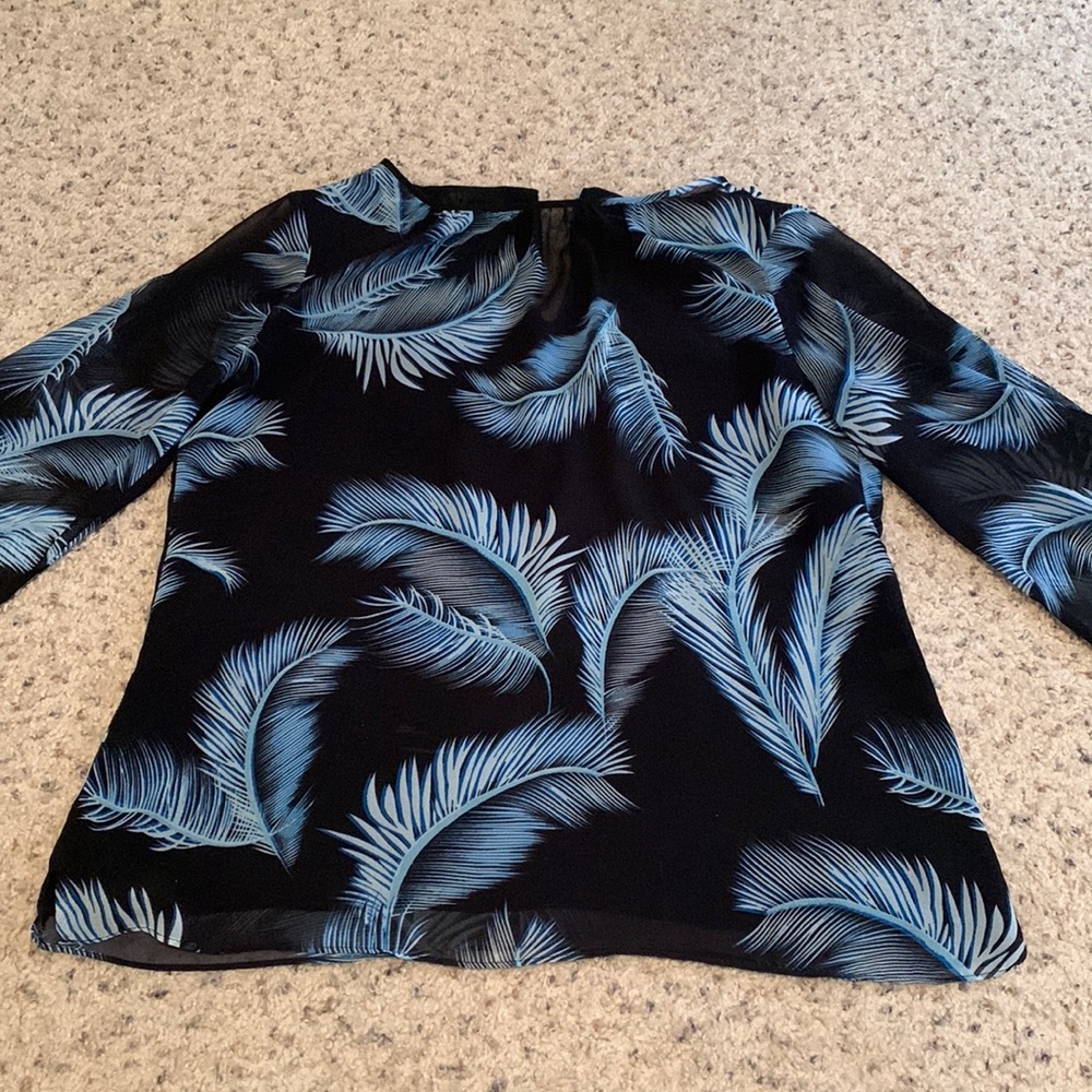 White House Black Market Long Sleeve Blouse